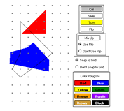 3.4 Ιστοσελίδα http://illuminations.nctm.org/activitydetail.aspx?id=72 Το εφαρμογίδιο δίνει τη δυνατότητα για διαχωρισμό ή σύνθεση σχημάτων. Τα παιδιά μπορούν να σχεδιάσουν και να κόψουν σχήματα.