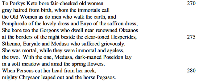 Hesiod seeking information from the muses