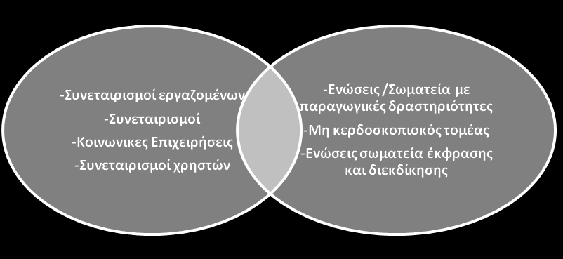 κέρδους αλλά η επίτευξη συγκεκριμένων οικονομικών και κοινωνικών στόχων και η οποία έχει την ικανότητα να εισάγει καινοτόμες λύσεις στα προβλήματα του κοινωνικού αποκλεισμού και ανεργίας» (Ο.Ο.Σ.Α.