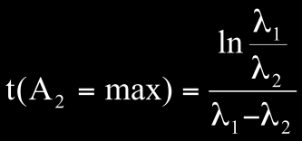 t=0 υπάρχει μόνο το στοιχείο Ν 1 (Ν 1 (0) 0), τότε Ν (0)=Ν 3 (0)=0.