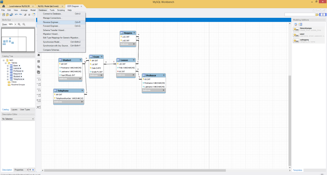 -- ----------------------------------------------------- -- Table `university`.`telephone` -- ----------------------------------------------------- CREATE TABLE `university`.