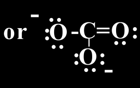 Ιόν καρβοξυλίου Ανιόν καρβοξυλίου: Στοιχεία 24 ηλεκτρόνια σθένους Σχεδιασμός με βάση το κανόνα της οκτάδας: ή 22 e - σθένους 24 e -