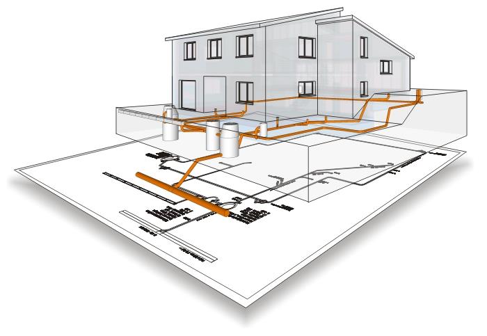 Πρόσθετη δυνατότητα δημιουργίας δικτύου Ύδρευσης και Αποχέτευσης Το πρόσθετο αυτό εργαλείο επιτρέπει τον λεπτομερή σχεδιασμό του δικτύου ύδρευσης και αποχέτευσης Η αποτύπωσή των δικτύων,