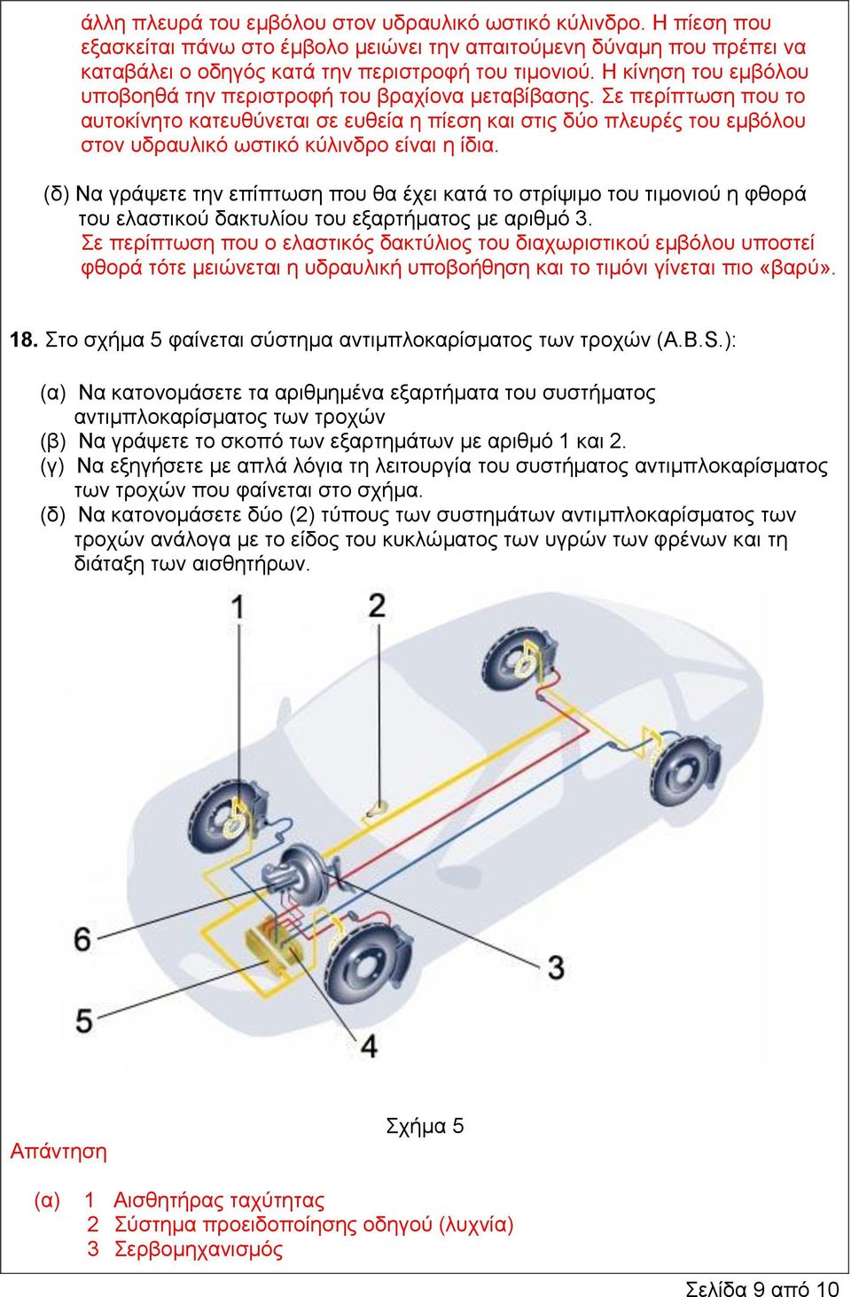 Σε περίπτωση που το αυτοκίνητο κατευθύνεται σε ευθεία η πίεση και στις δύο πλευρές του εμβόλου στον υδραυλικό ωστικό κύλινδρο είναι η ίδια.