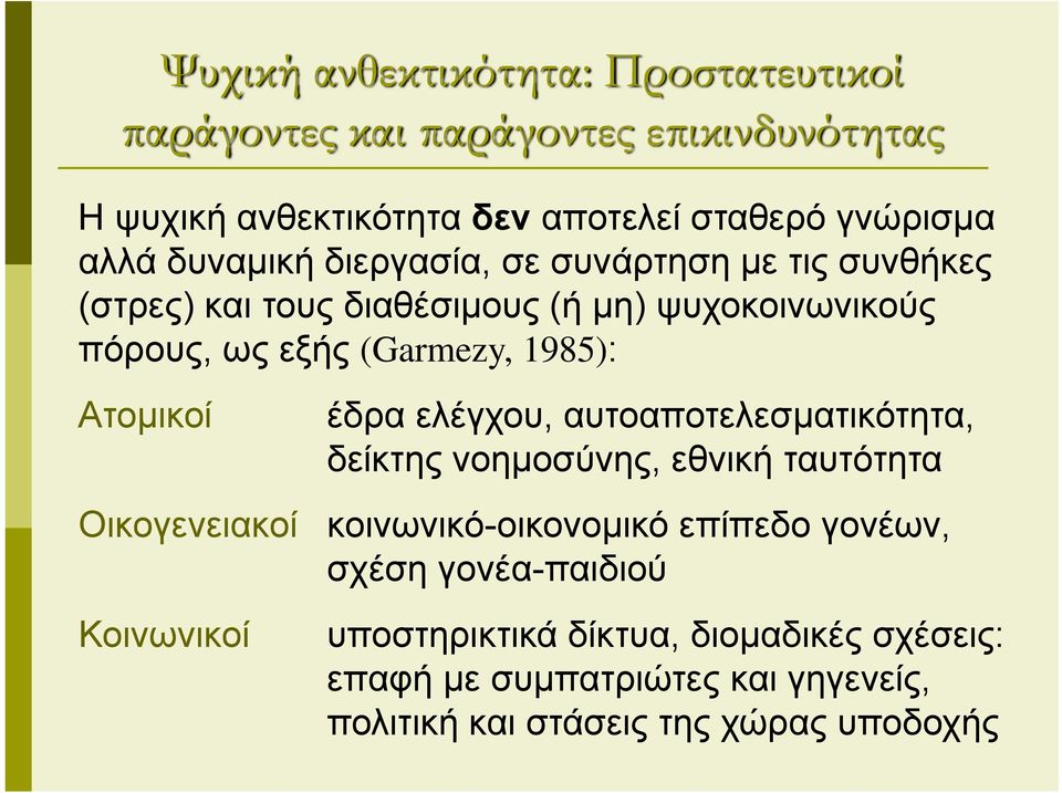 Ατομικοί Οικογενειακοί Κοινωνικοί έδρα ελέγχου, αυτοαποτελεσματικότητα, δείκτης νοημοσύνης, εθνική ταυτότητα κοινωνικό-οικονομικό επίπεδο