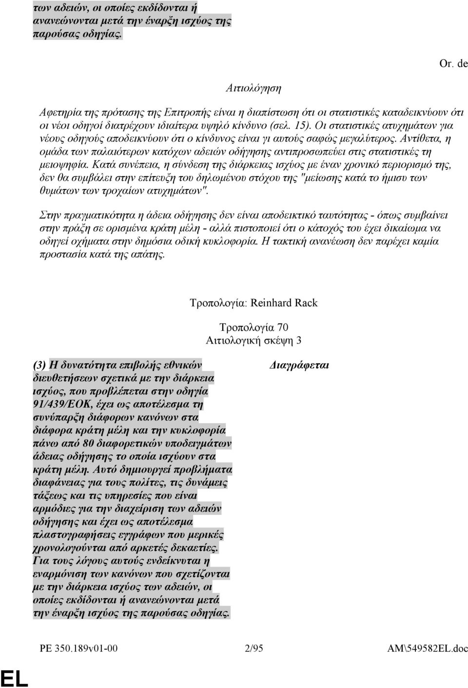 Οι στατιστικές ατυχημάτων για νέους οδηγούς αποδεικνύουν ότι ο κίνδυνος είναι γι αυτούς σαφώς μεγαλύτερος.