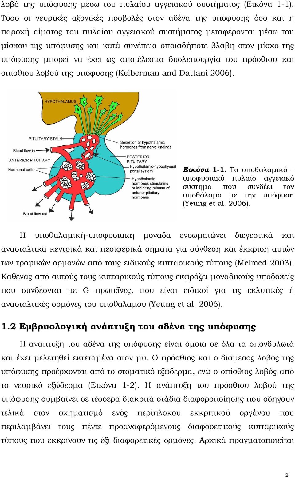 μίσχο της υπόφυσης μπορεί να έχει ως αποτέλεσμα δυσλειτουργία του πρόσθιου και οπίσθιου λοβού της υπόφυσης (Kelberman and Dattani 2006). Εικόνα 1-1.