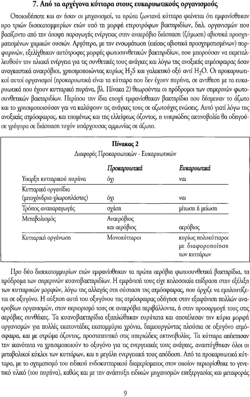 Αργότερα, με την ενσωμάτωση (επίσης αβιοτικά προσχηματισμένων) πορφυρινών, εξελίχθηκαν αυτότροφες μορφές φωτοσυνθετικών βακτηριδίων, που μπορούσαν να εκμεταλλευθούν την ηλιακή ενέργεια για τις