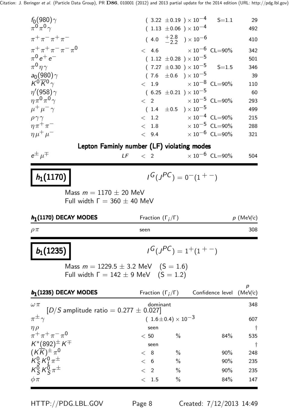 2 10 4 CL=90% 215 ηπ + π < 1.8 10 5 CL=90% 288 ηµ + µ < 9.