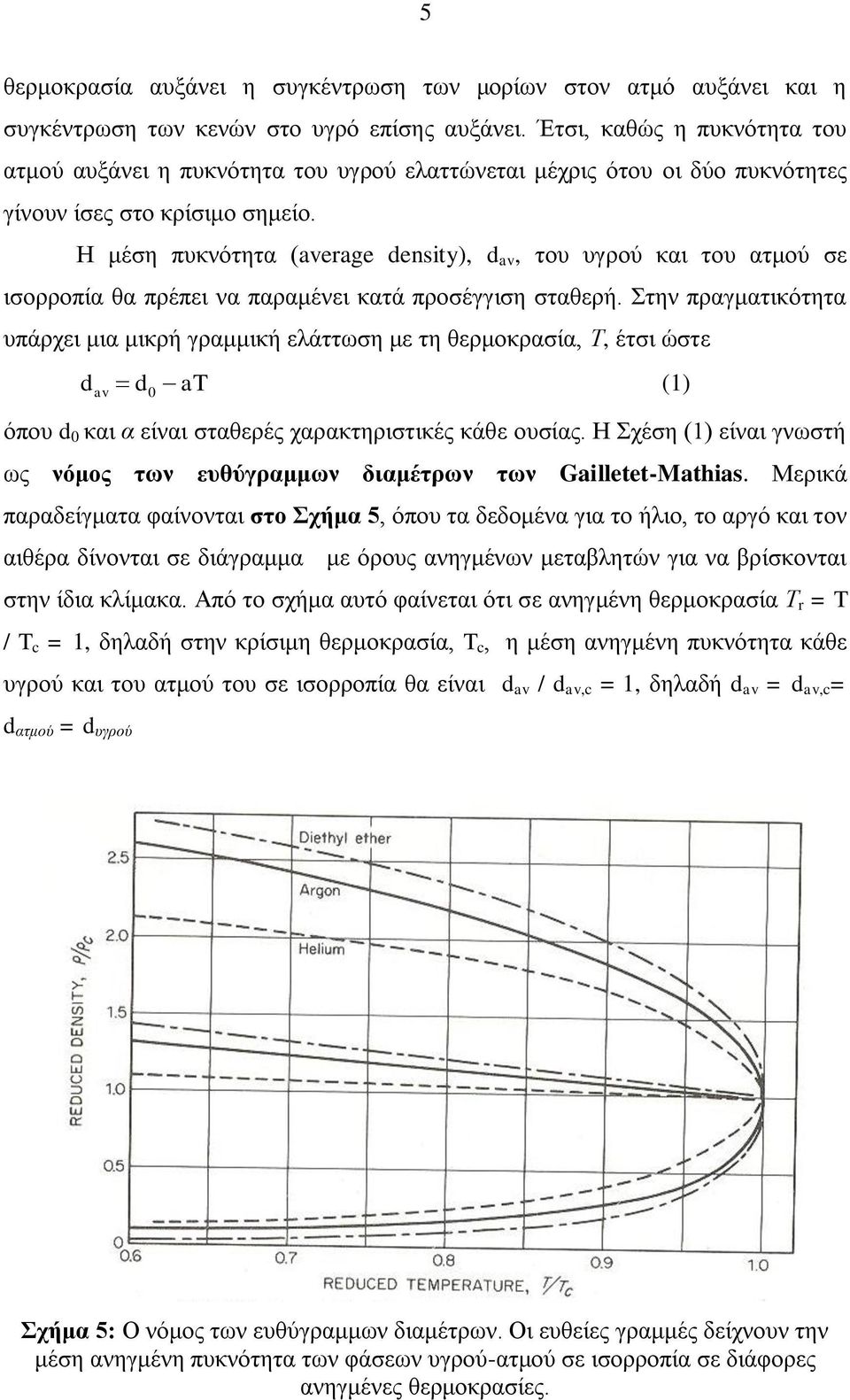 Η κέζε ππθλόηεηα (average density), d av, ηνπ πγξνύ θαη ηνπ αηκνύ ζε ηζνξξνπία ζα πξέπεη λα παξακέλεη θαηά πξνζέγγηζε ζηαζεξή.