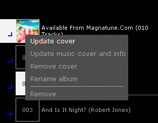 Εξώφυλλο Το BeoPlayer υποστηρίζει εξώφυλλα για τα κομμάτια του N.MUSIC, είτε ως εικόνες ενσωματωμένες στα κομμάτια είτε ως εικόνα που τοποθετείται στον ίδιο φάκελο με τα κομμάτια ή το άλμπουμ.
