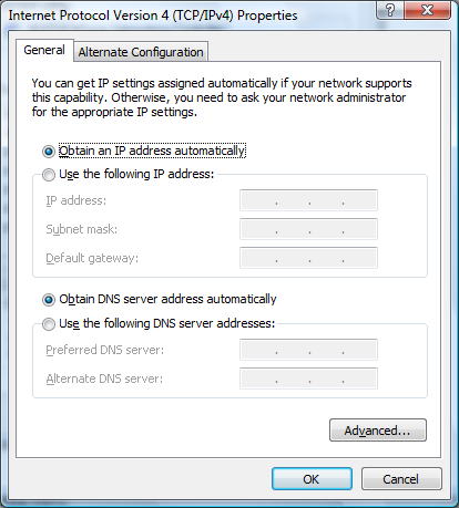 4. Διπλό κλικ στο "Internet Protocol Version 4(TCP/IPv4)" WLAN ADSL2+ Router 5.