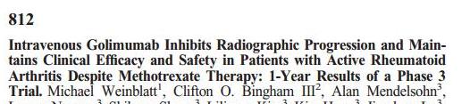 IV golimumab(glm) 2mg/kg+MTX vs placebo στις