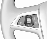 172 Οδήγηση και χρήση Απενεργοποίηση Πατήστε το κουμπί y, για να ανάψει στον πίνακα οργάνων η ένδειξη m με λευκό χρώμα. Το σύστημα Cruise control έχει απενεργοποιηθεί.