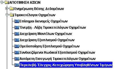 Καταχώρηση νέου Τιμοκαταλόγου Για την καταχώρηση νέου τιμοκαταλόγου: 1. Εισαγωγή στοιχείων όπως εμφανίζεται στην εικόνα (τα υποχρεωτικά πεδία εμφανίζονται με μπλε φόντο). 2.