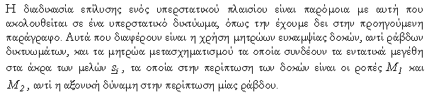 Υπερστατικά πλαίσια Πέτρος Κωμοδρόμος