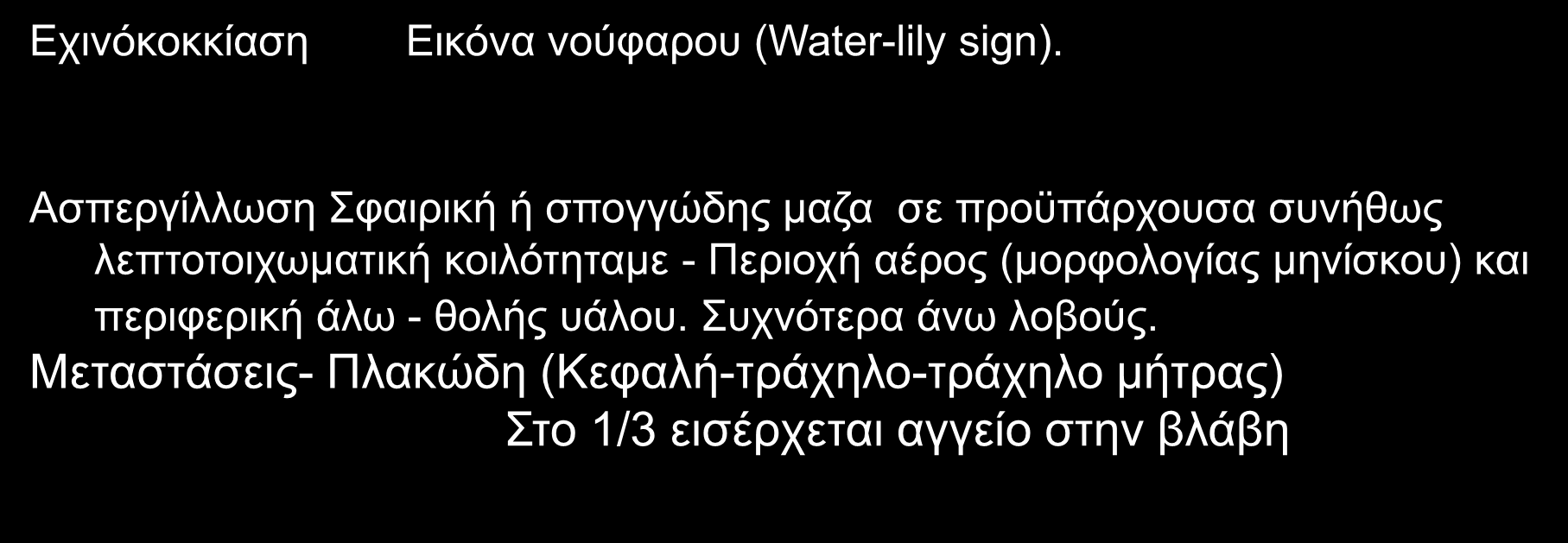 κοιλότηταμε - Περιοχή αέρος (μορφολογίας μηνίσκου) και περιφερική άλω - θολής