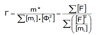 (4.13) Ωστόσο το κτίτιο μετασχηματίζεται σε ισοδύναμο μονοβάθμιο σύστημα. Η μάζα m* του ισοδύναμου μονοβάθμιου συστήματος δίνεται από τη σχέση, (4.