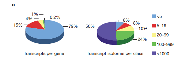 Ανάλυση RNA στη γονιδιωματική 4 (6/7) Diversity and dynamics of the Drosophila transcriptome Nature 512, 393 399 (28 August 2014) Εικόνα 3: Ένας μικρός