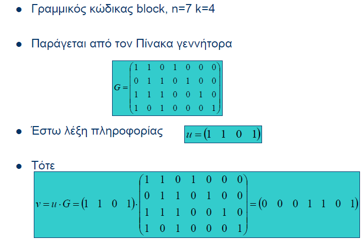 Γραμμικοί Κώδικες