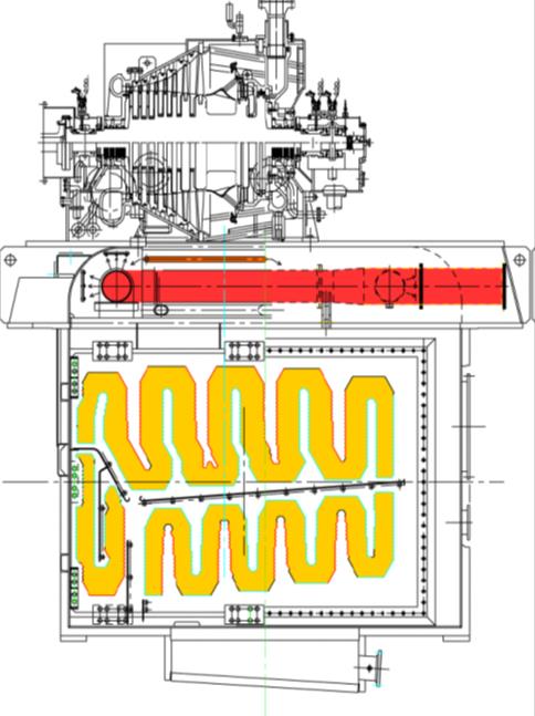 KONDENZATOR PARNE TURBINE Slika 39. Izgled kondezatora turbine u spoju s turbinom Slika 38.