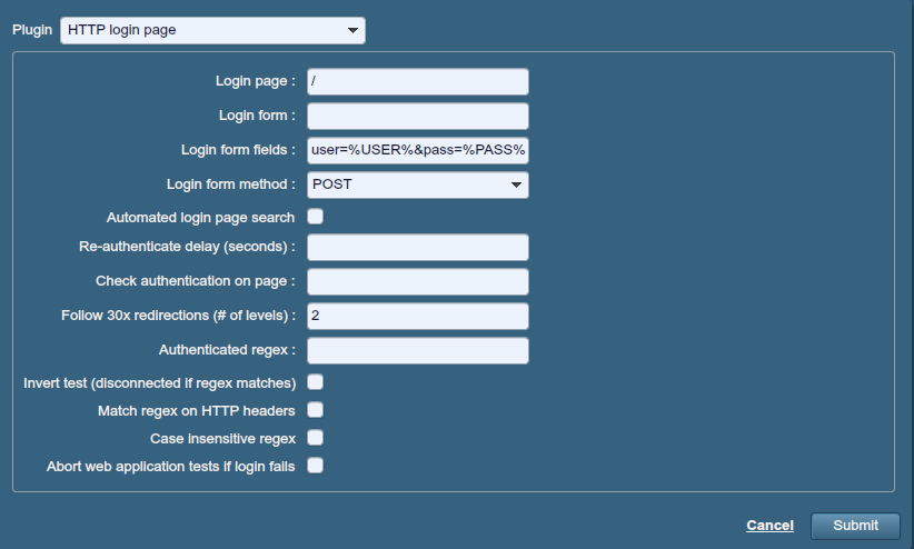 Εικόνα 43: Επιλογές Policy/Preferences/HTTP login page Επιλογή Login page Login form Login form fields Περιγραφή Το σχετικό μονοπάτι της διεύθυνσης URI στο οποίο πραγματοποιείται η αυθεντικοποίηση