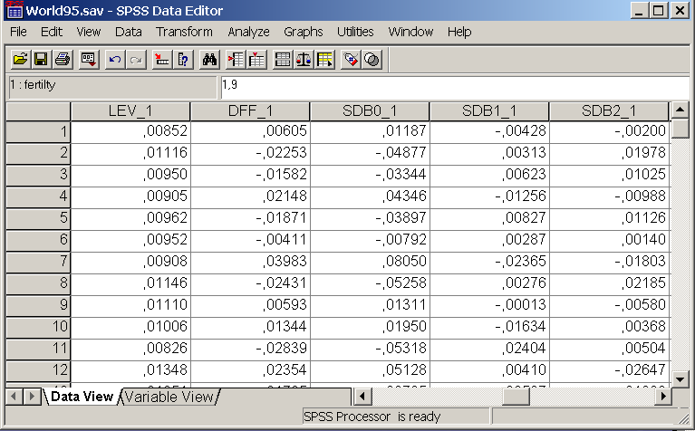 Cook s distance is a statistic measures the change in all of the regression coefficients if the i-th case is deleted.