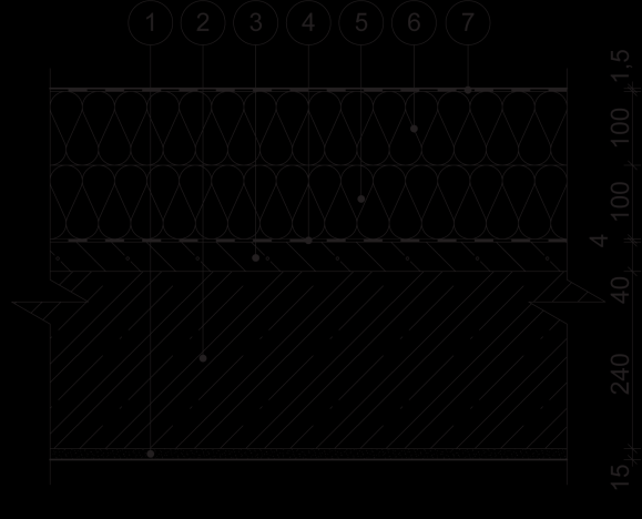 Plochá strecha S3 Exteriér θ e = -11 C φ e= 83 % R se = 0,04 m2.k/w Interiér θ i = 10 C φ i = 60 % R si = 0,10 m2.k/w Tepelnotechnické vlastnosti materíalov podľa STN 73 0540-3:2002 Súčin. Objem.