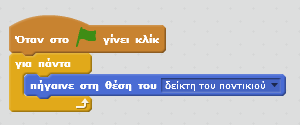 Η εντολή όρισε το x ίσο µε 10 εκχωρεί την τιµή 10 στη µεταβλητή θέση x αγνοώντας την προηγούµενη τιµή της.