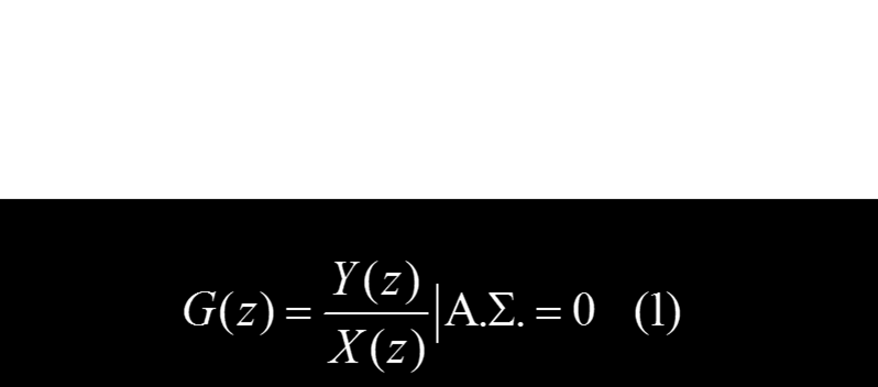 Γενικές έννοιες Συνάρτηση μεταφοράς (transfer function) ορίζεται το πηλίκο του μετασχηματισμού Z της εξόδου ενός γραμμικού αμετάβλητου συστήματος προς το