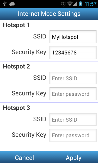 Όταν βρίσκεστε εντός εµβέλειας, η κάρτα Wi-Fi SD συνδέεται στα διαθέσιµα hotspots µε σειρά προτεραιότητας, ξεκινώντας από το Hotspot 1.