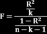 F test 23 Ο στατιστικός δείκτης F, ο οποίος αποτελεί ένα μέτρο της σημαντικότητας του μοντέλου παλινδρόμησης, υπολογίζεται από αντίστοιχες εξισώσεις όπως στην απλή παλινδρόμηση: Αξίζει να σημειωθεί