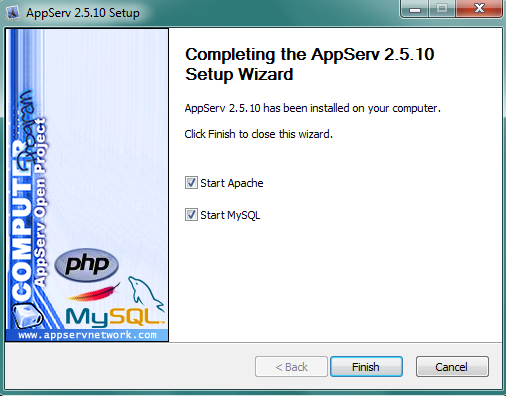 εσωτερικό του κώδικα. Όπως επίσης αν κάποιος έχει ήδη εγκατεστημένη μία παλαιότερη έκδοση του AppServ καλό θα είναι να ξεκλικάρει την επιλογή Old Password Support (PHP MySQL API function).