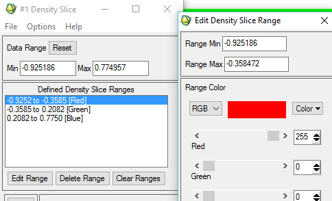 Στη συνέχεια, επιλέγουμε το Apply Default Ranges για να υπολογιστούν οι τιμές ξανά, αλλά με βάση την τριτοβάθμια κλίμακα. Εμείς όμως δεν θέλουμε αυτό το εύρος τιμών, αλλά -0.952 to -0.2, -0.2 to + 0.