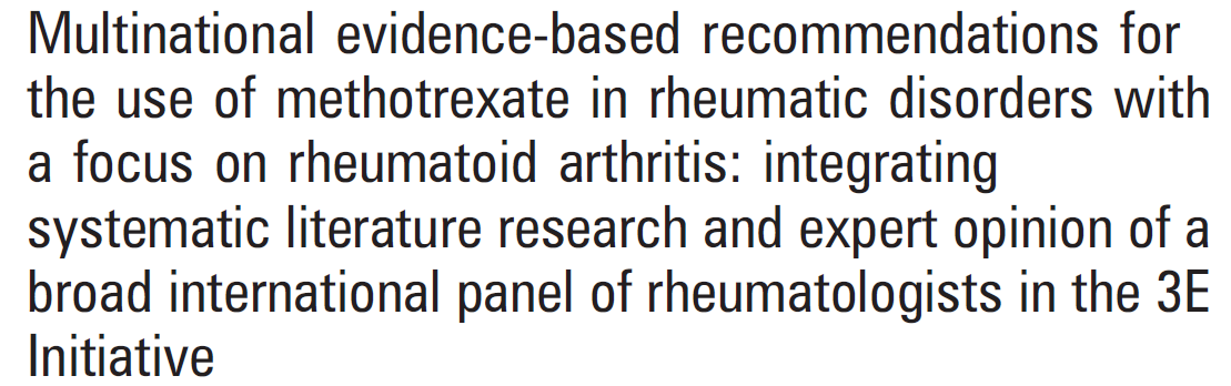 Visser K, et al. Ann Rheum Dis 2009; 68:1086 1093. Evidenz Ia, Ib: 1.