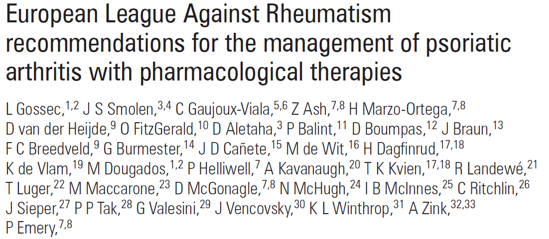 Based on the available literature, the experts recommended methotrexate as the first-choice DMARD.