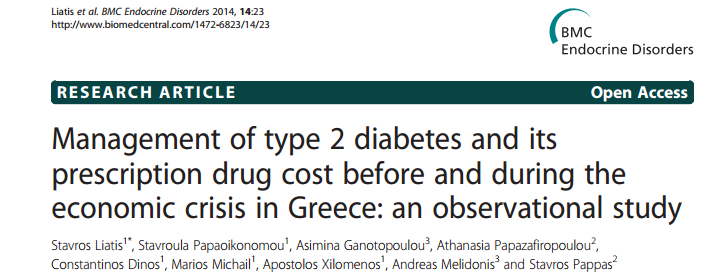 A1c <7% 56% Conclusions: During the economic crisis, the cardiovascular risk indices of