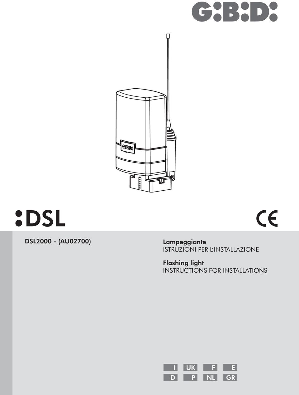 INSTALLAZIONE Flashing light