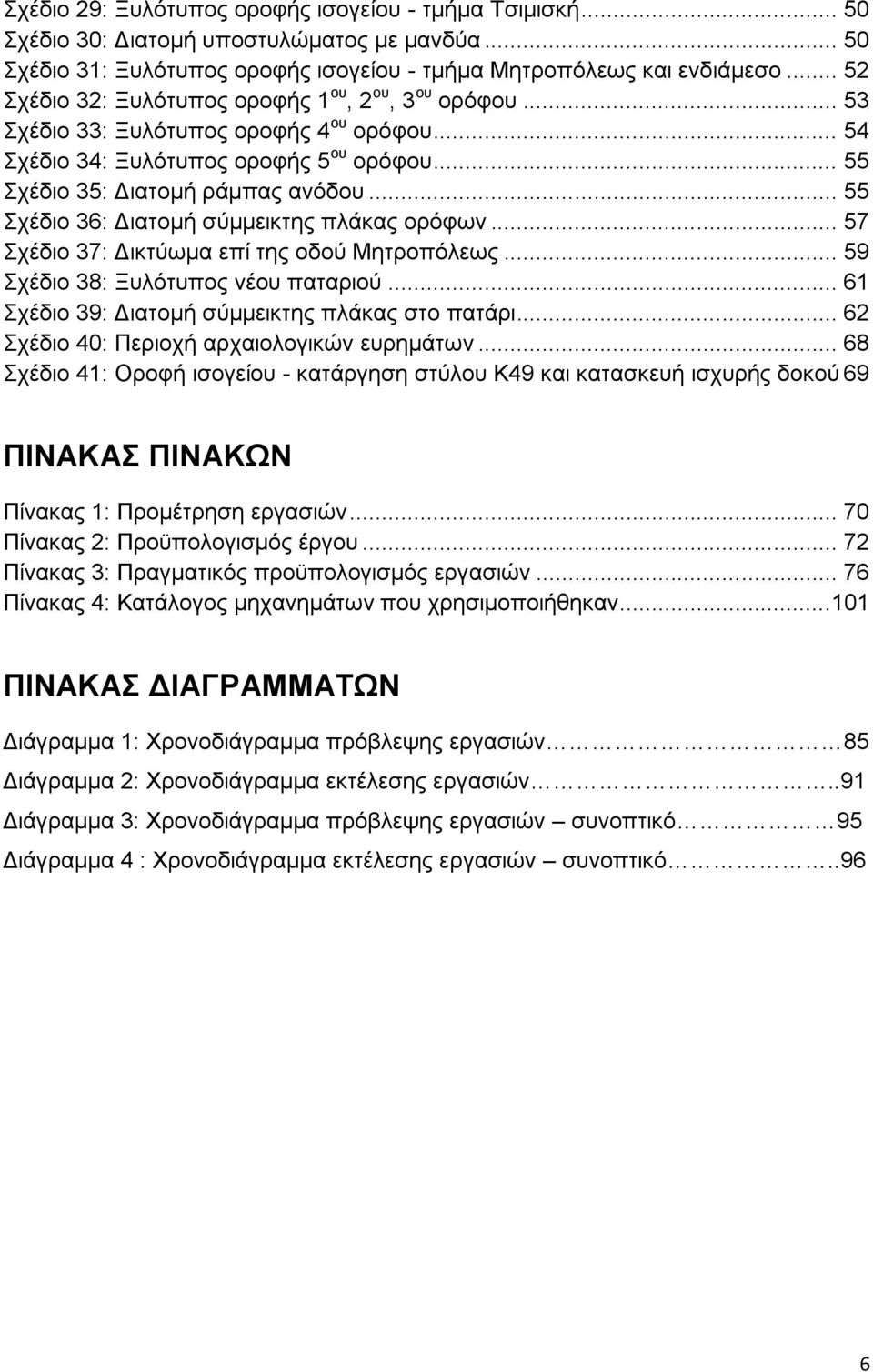 .. 55 ρέδην 36: Γηαηνκή ζχκκεηθηεο πιάθαο νξφθσλ... 57 ρέδην 37: Γηθηχσκα επί ηεο νδνχ Μεηξνπφιεσο... 59 ρέδην 38: Ξπιφηππνο λένπ παηαξηνχ... 61 ρέδην 39: Γηαηνκή ζχκκεηθηεο πιάθαο ζην παηάξη.