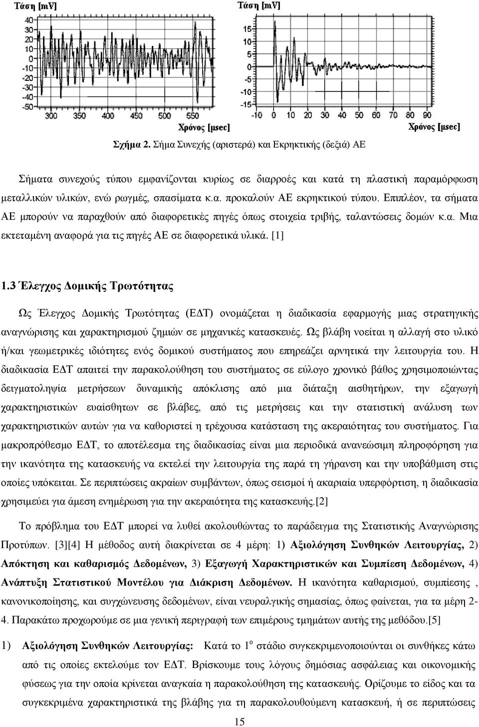 3 Έλεγχος Δομικής Τρωτότητας Ως Έλεγχος Δομικής Τρωτότητας (ΕΔΤ) ονομάζεται η διαδικασία εφαρμογής μιας στρατηγικής αναγνώρισης και χαρακτηρισμού ζημιών σε μηχανικές κατασκευές.