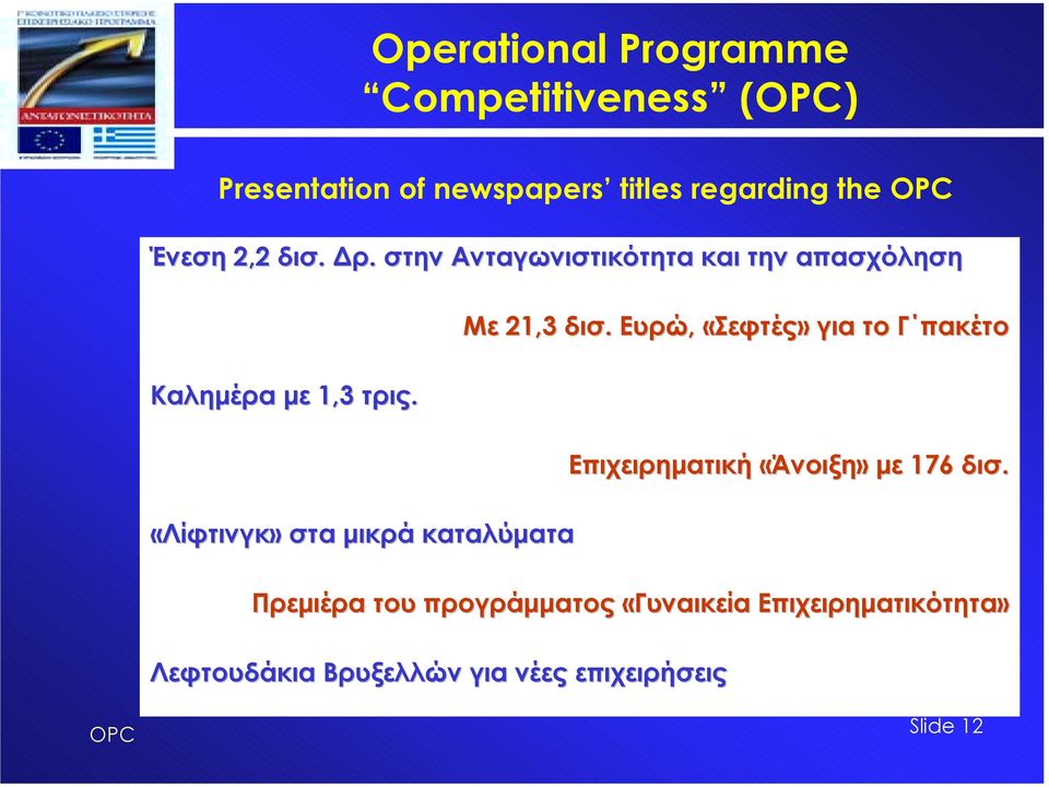 «Λίφτινγκ» στα µικρά καταλύµατα Με 21,3 δισ.