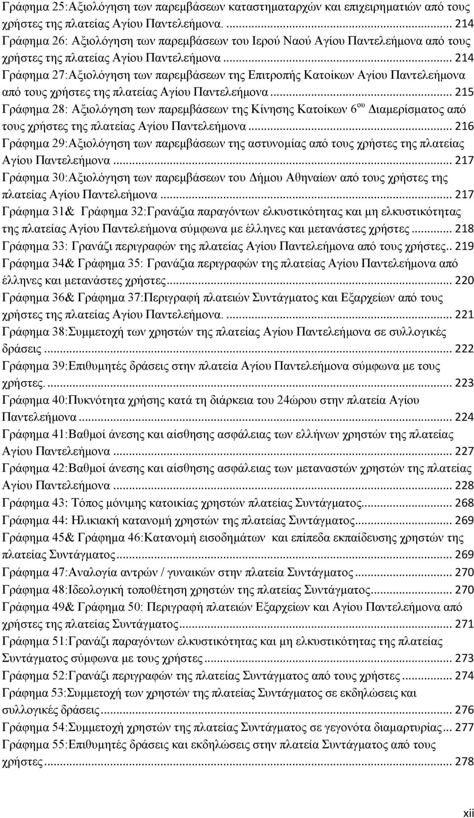 .. 214 Γξάθεκα 27:Ώμηνιφγεζε ησλ παξεκβάζεσλ ηεο Βπηηξνπήο Καηνίθσλ Ώγίνπ Παληειεήκνλα απφ ηνπο ρξήζηεο ηεο πιαηείαο Ώγίνπ Παληειεήκνλα.