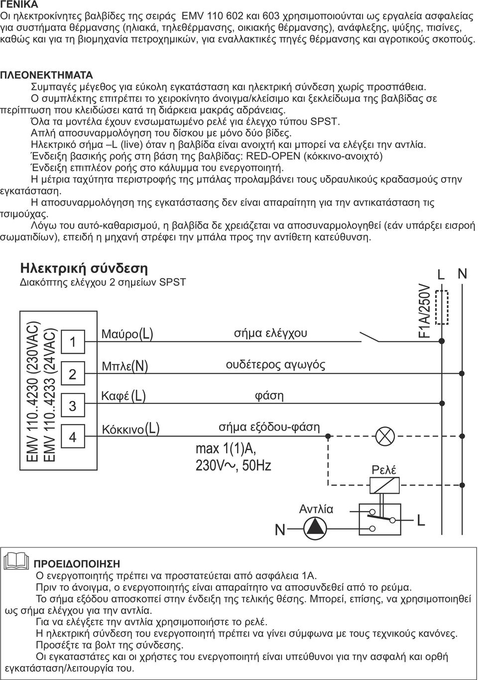 Ο συμπλέκτης επιτρέπει το χειροκίνητο άνοιγμα/κλείσιμο και ξεκλείδωμα της βαλβίδας σε περίπτωση που κλειδώσει κατά τη διάρκεια μακράς αδράνειας.