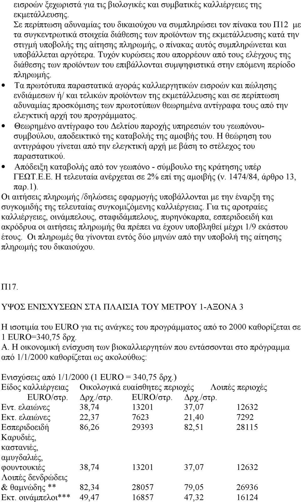 αυτός συμπληρώνεται και υποβάλλεται αργότερα. Τυχόν κυρώσεις που απορρέουν από τους ελέγχους της διάθεσης των προϊόντων του επιβάλλονται συμψηφιστικά στην επόμενη περίοδο πληρωμής.