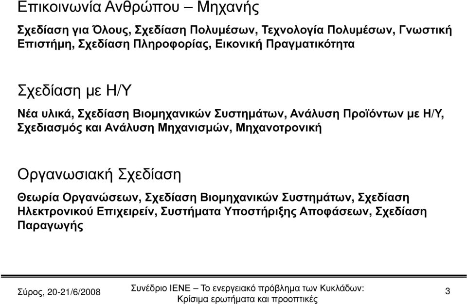 Προϊόντων με Η/Υ, Σχεδιασμός και Ανάλυση Μηχανισμών,, Μηχανοτρονική Οργανωσιακή Σχεδίαση Θεωρία Οργανώσεων, Σχεδίαση