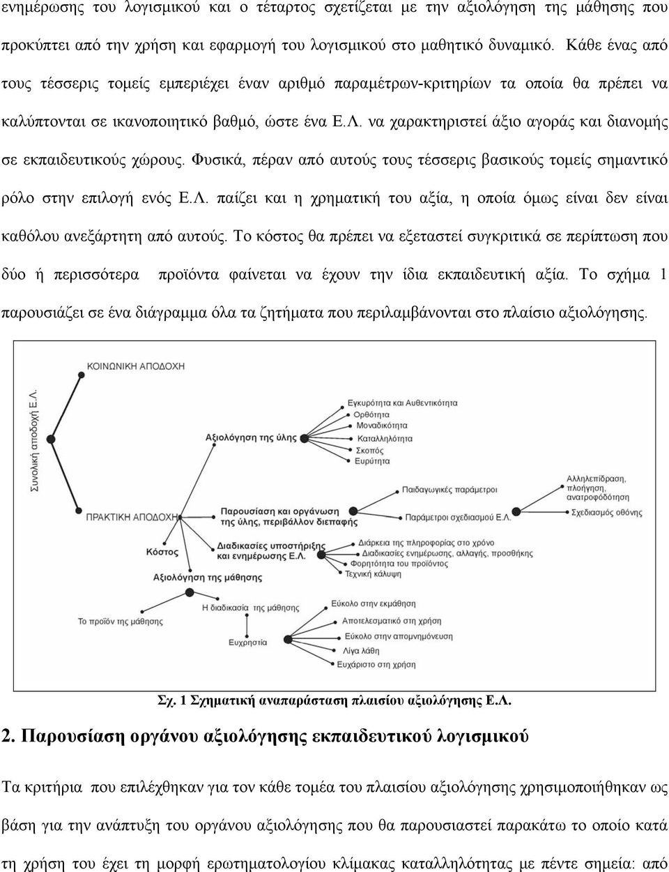 να χαρακτηριστεί άξιο αγοράς και διανομής σε εκπαιδευτικούς χώρους. Φυσικά, πέραν από αυτούς τους τέσσερις βασικούς τομείς σημαντικό ρόλο στην επιλογή ενός Ε.Λ.