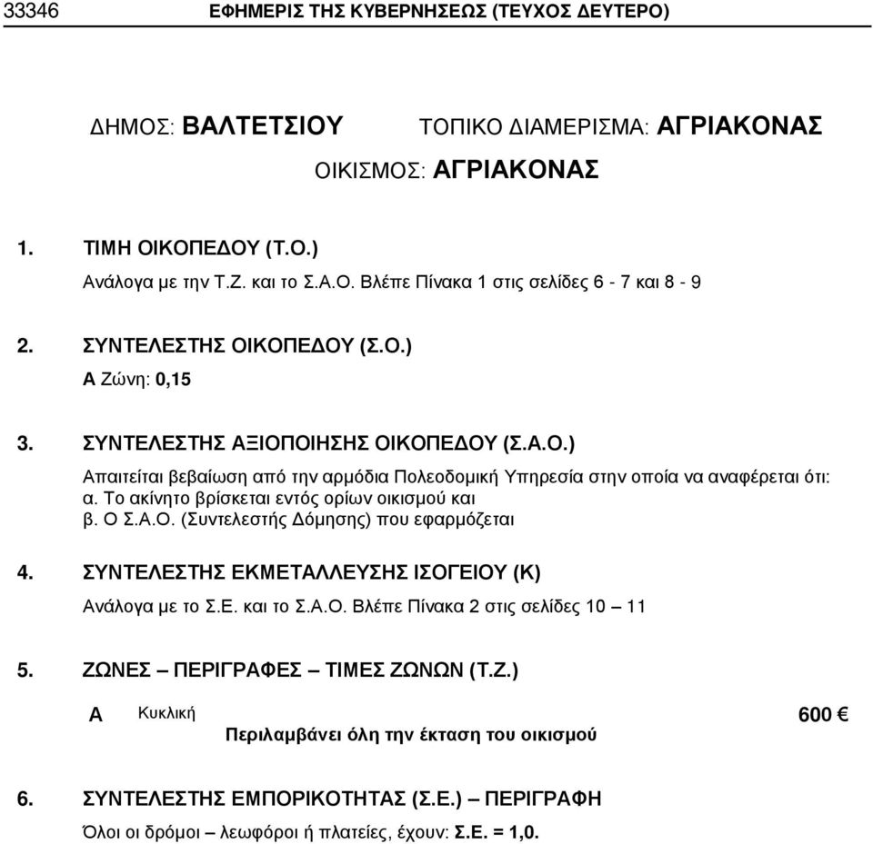 Υπηρεσία στην οποία να αναφέρεται ότι: α.