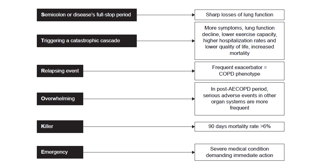 Acute Exacerbation of COPD is the stroke of the lungs.
