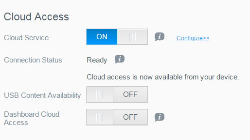 ΙΑΜΌΡΦΩΣΗ ΡΥΘΜΊΣΕΩΝ Cloud Access (Πρόσβαση σε νέφος) Για να ενεργοποιήσετε ή να απενεργοποιήσετε την πρόσβαση σε νέφος για όλους τους χρ