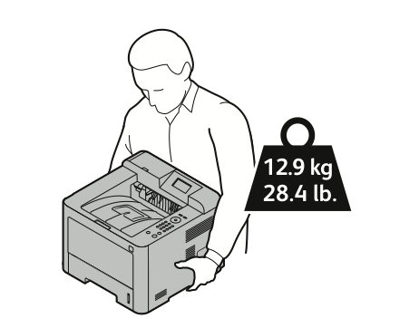 Συντήρηση Μετακίνηση του εκτυπωτή ΠΡΟΕΙΔΟΠΟΙΗΣΗ Για την αποφυγή ηλεκτροπληξίας, ποτέ μην αγγίζετε το βύσμα τροφοδοσίας με υγρά χέρια.